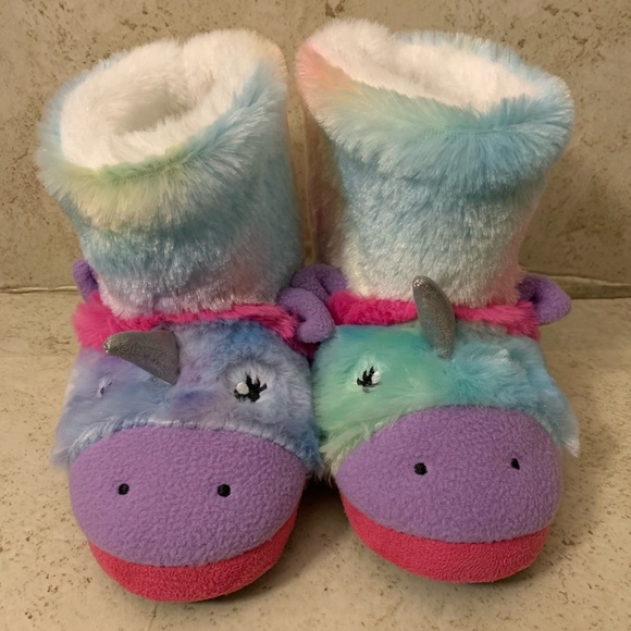 Toddler girl totes plush slippers size 11-12c - Picture 3 of 4